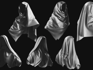 Basemesh Arab Medieval Headwear Collection 3D Model