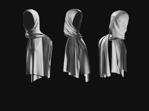 Basemesh Arab Medieval Headwear Collection 3D Model