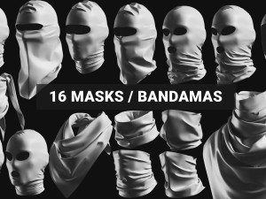 Basemesh Mask Bandama Headwear Collection Modèle 3D