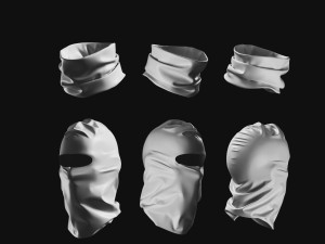 Basemesh Mask Bandama Headwear Collection 3D Model