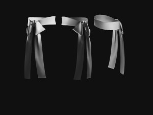 Basemesh Scarf Tie Collection 3D 모델