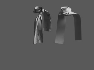 Basemesh Scarf Tie Collection 3D 모델