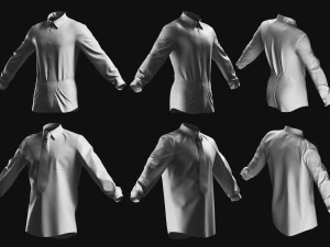 Basemesh Shirt Collection 3D Model