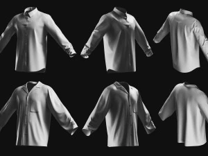 Basemesh Shirt Collection 3D Model