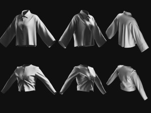 Basemesh Shirt Collection 3D 模型
