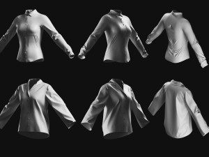 Basemesh Shirt Collection 3D 模型