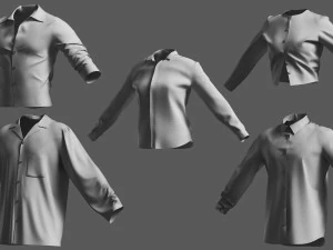 Basemesh Shirt Collection 3D Model