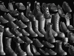 Basemesh Shoes Collection 3D Model