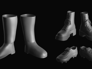 Basemesh Shoes Collection Modelo 3D