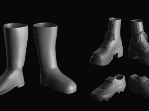 Basemesh Shoes Collection 3D Model