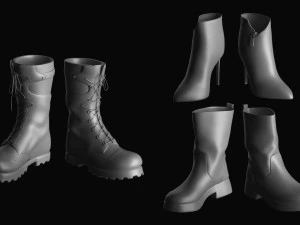 Basemesh Shoes Collection 3D Model