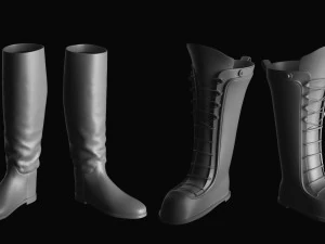 Basemesh Shoes Collection 3D Model