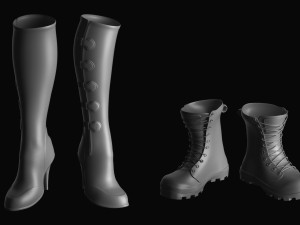 Basemesh Shoes Collection Modelo 3D