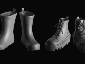 Basemesh Shoes Collection Modelo 3D