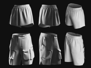Basemesh Short Collection 3D Model