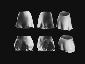 Basemesh Short Collection 3D Model