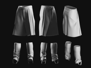 Basemesh Short Collection 3D Model
