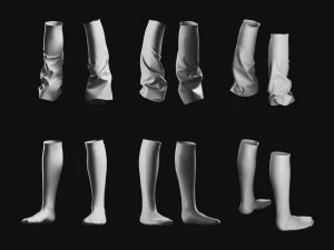 Basemesh Short Collection 3D Model