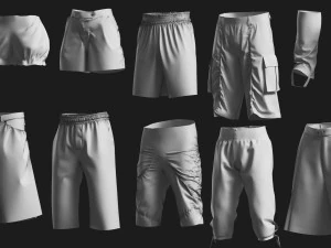 Basemesh Short Collection 3D Model