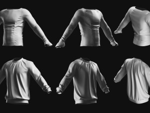 Basemesh Sweater Collection 3D 模型