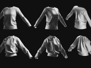 Basemesh Sweater Collection 3D 模型