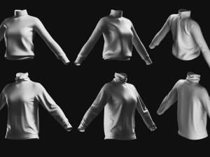 Basemesh Sweater Collection 3D 模型
