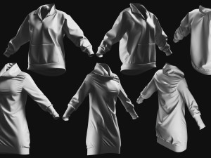 Basemesh Sweater Collection 3D 模型