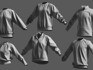 Basemesh Sweater Collection 3D 模型