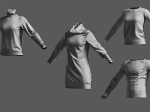 Basemesh Sweater Collection 3D 模型