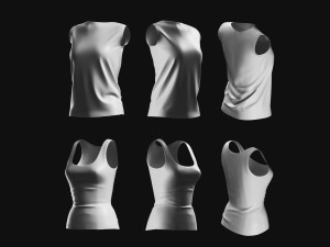Basemesh T-shirt Collection 3D मॉडल