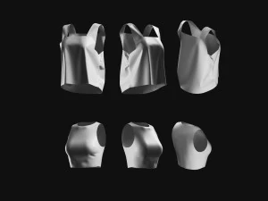Basemesh T-shirt Collection 3D Model