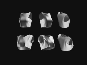 Basemesh T-shirt Collection 3D Model