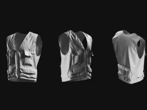 Basemesh Vest Jacket Collection 3D Model