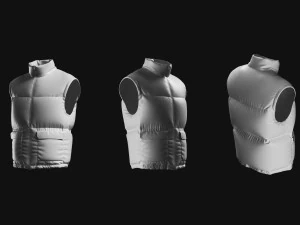 Basemesh Vest Jacket Collection 3D Model