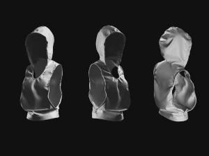 Basemesh Vest Jacket Collection 3D Model