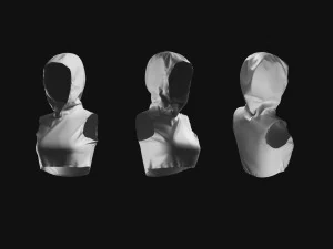 Basemesh Vest Jacket Collection 3D Model