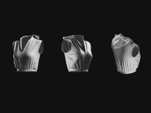 Basemesh Vest Jacket Collection 3D Model
