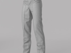 Trousers pair of pants in maroon 3D 모델