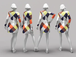 Woman Mannequin 1 3D Model