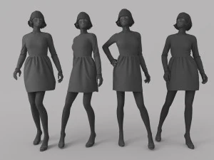Woman Mannequin 1 3D Model