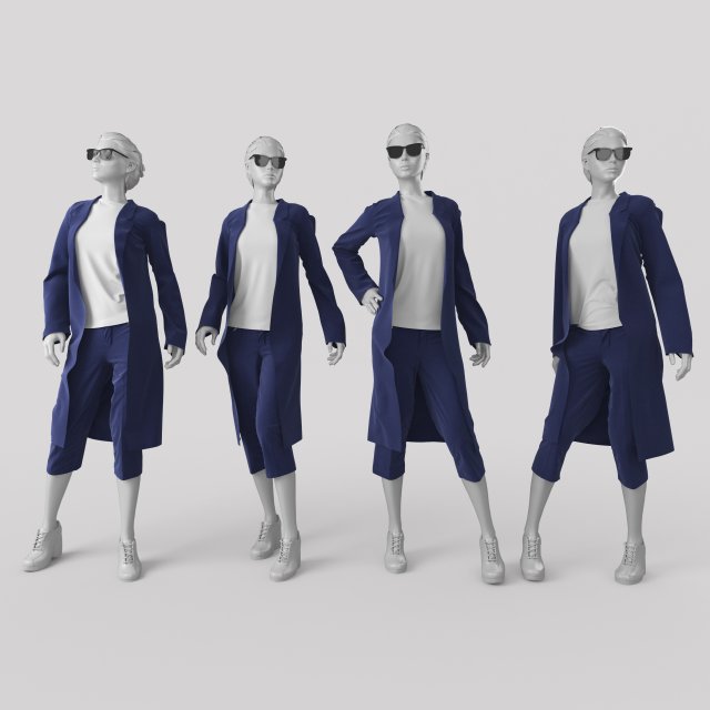 Woman Mannequin 3 Modelo 3D .c4d .max .obj .3ds .fbx .stl .blend 