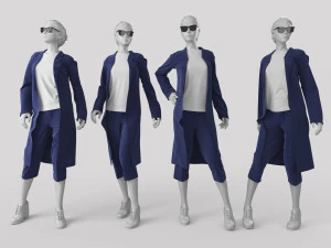 Жінка-манекен 3 3D Модель