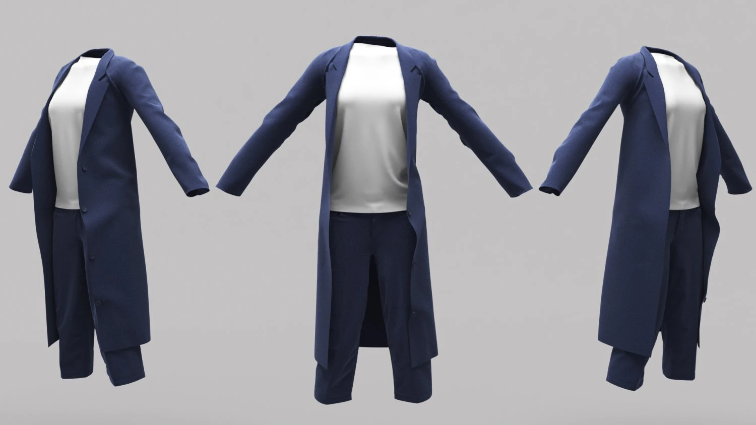Female Clothing 03 3D Model .c4d .max .obj .3ds .fbx .stl .blend