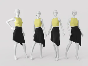 Жінка-манекен 4 3D Модель
