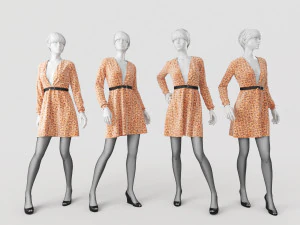 Жінка-манекен 5 3D Модель