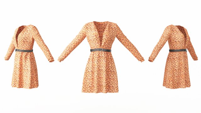 Female Clothing 05 3D Model .c4d .max .obj .3ds .fbx .stl .blend 