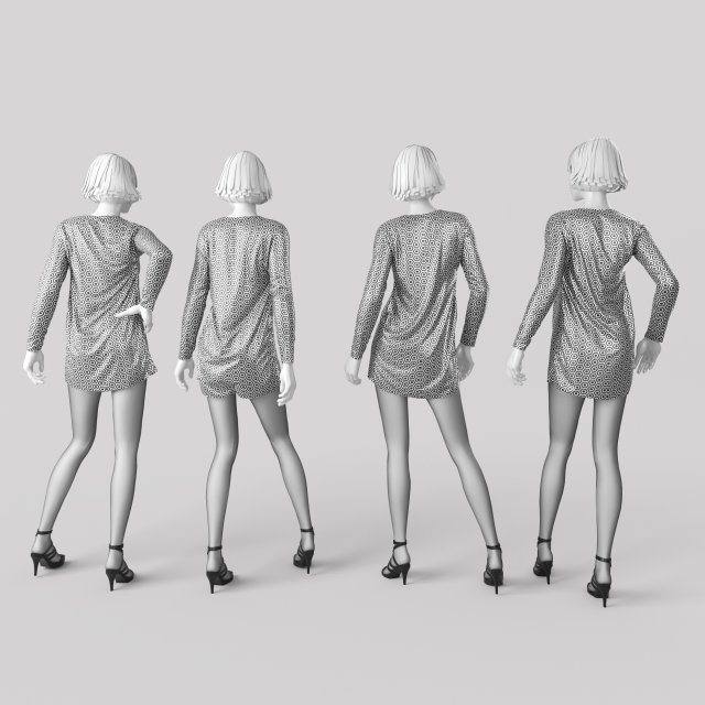 Woman Mannequin 6 Modelo 3D .c4d .max .obj .3ds .fbx .stl .blend 