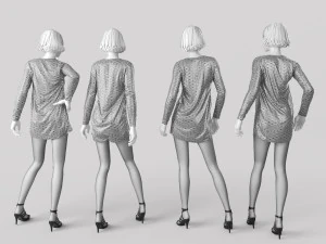 Жінка-манекен 6 3D Модель