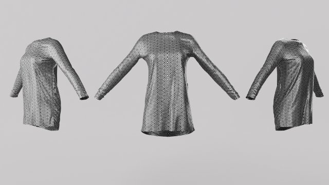 Female Clothing 06 3D 모델 .c4d .max .obj .3ds .fbx .stl .blend 