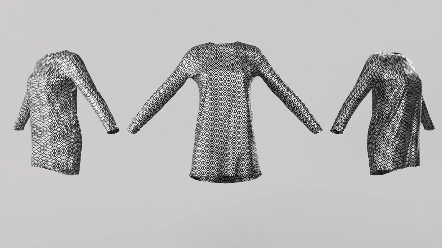 Female Clothing 06 3D Model .c4d .max .obj .3ds .fbx .stl .blend